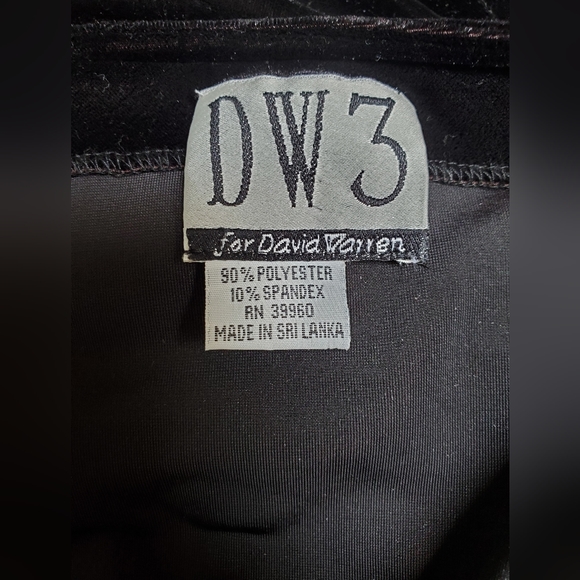 Vintage Velour Velvet Maxi Dress by DW3 for David Warren - Picture 11 of 12